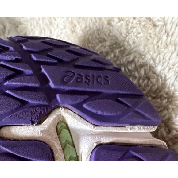Asics Gel Nimbus 18 Running Shoes Womens Black Purple Green T557N Size 6.5 - Picture 13 of 14